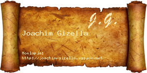 Joachim Gizella névjegykártya